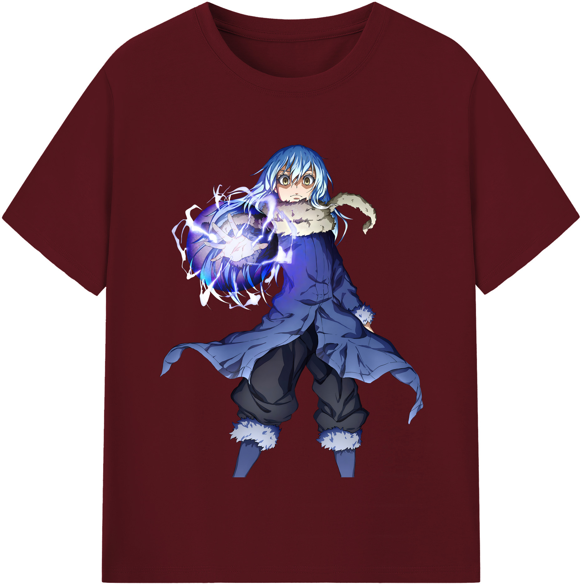 （画像用） 転スラ Regarding Reincarnated to Slime 綿100％半袖Tシャツ（フロントプリント）